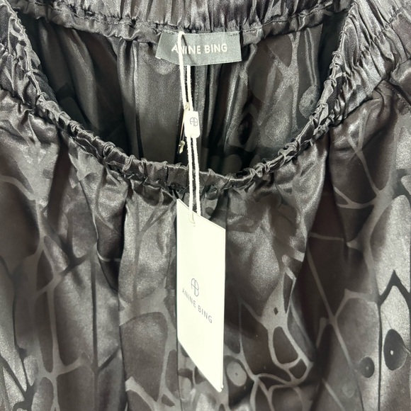 Anine Bing Logan Jogger Black Butterfly Jacquard Medium NWT - Picture 5 of 7